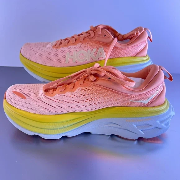 HOKA ONE ONE BONDI 8 Coral, Size US W 7B New, Without Box. - Picture 3 of 10